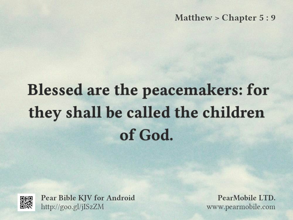 Matthew, Chapter 5:9